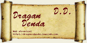 Dragan Denda vizit kartica